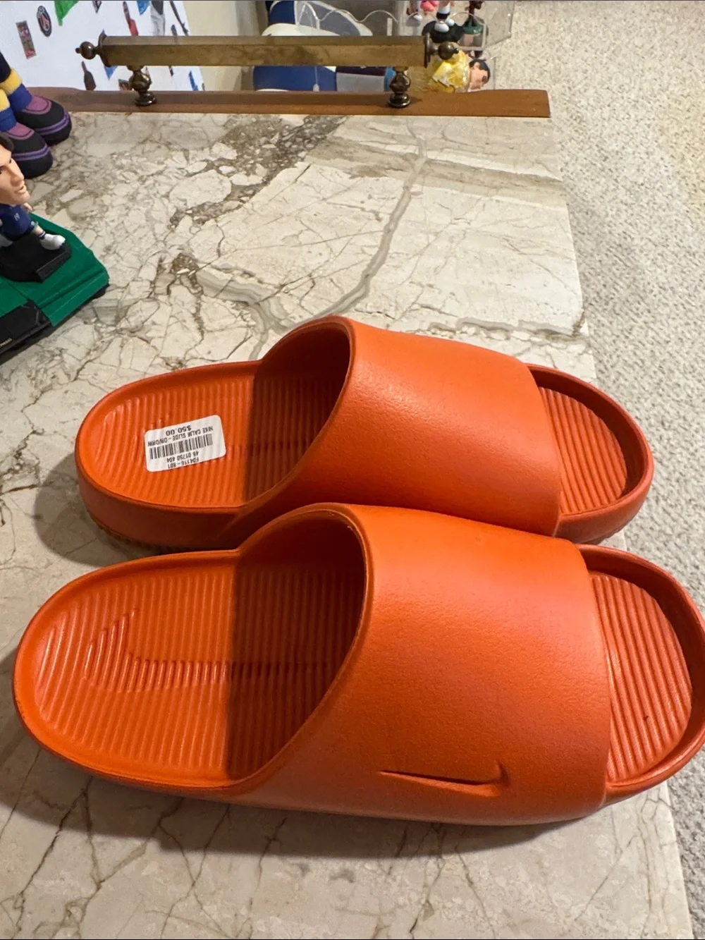 Nike Orange Cushioned Slide Sandals Men 8, Women 9 BRAND NEW NEVER WORN